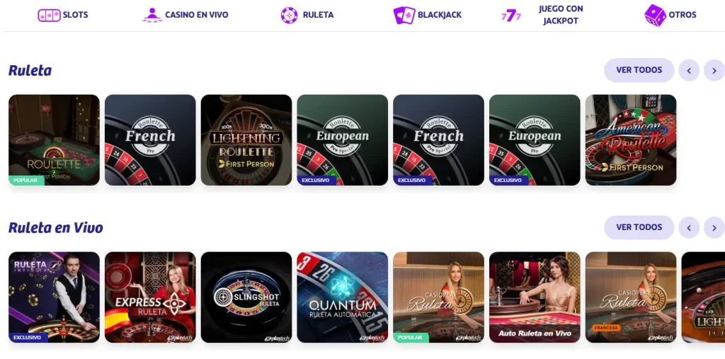 Game shows en vivo